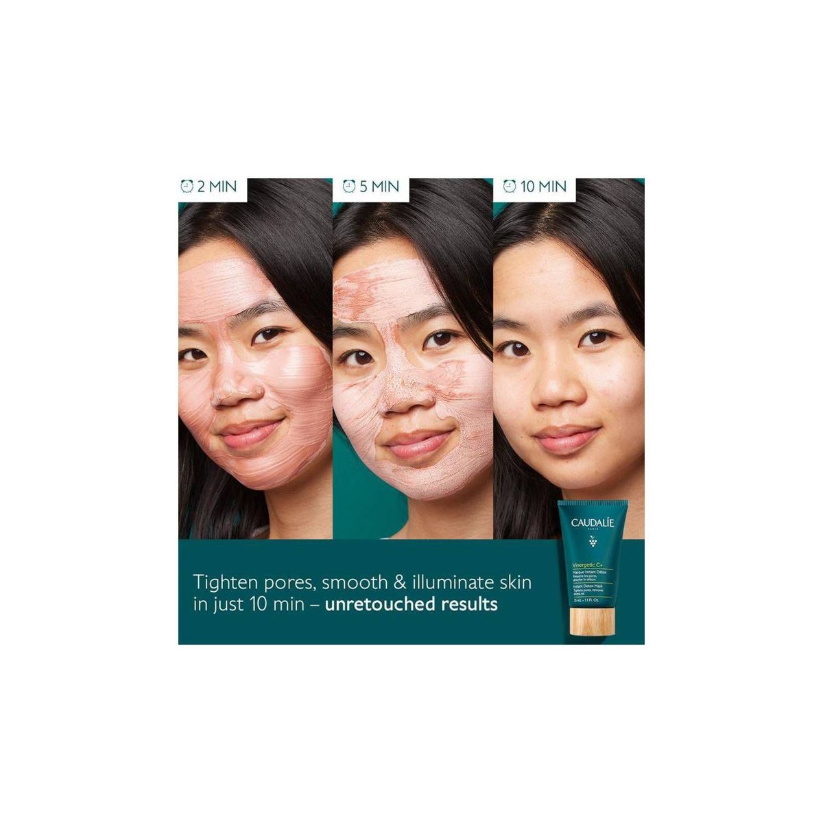 CAUDALIE - Mini Mascarilla Detox reductora de poros Caudalie 35ml