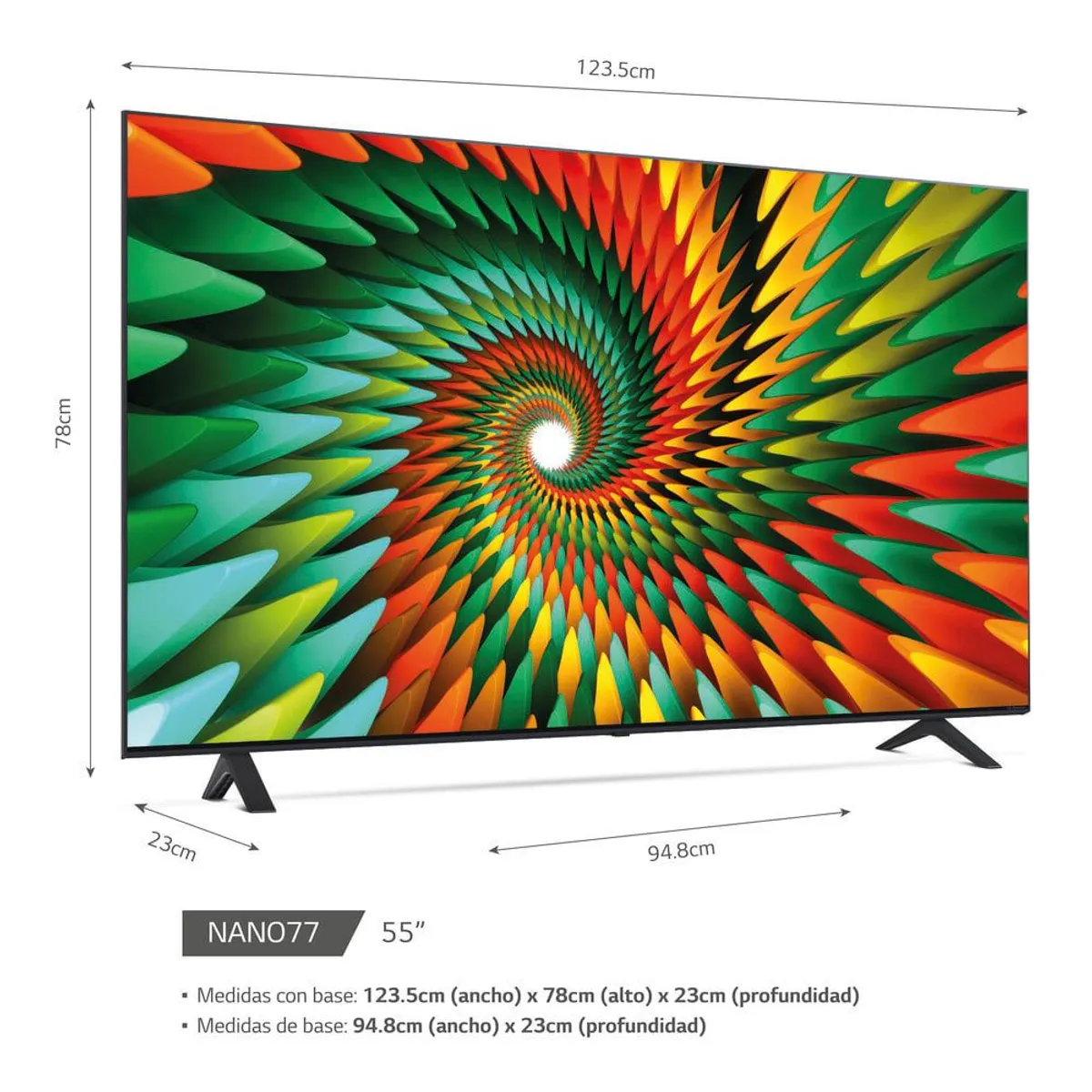 LG - Televisor LG 55" NanoCell UHD 4K Smart  55NANO77SRA