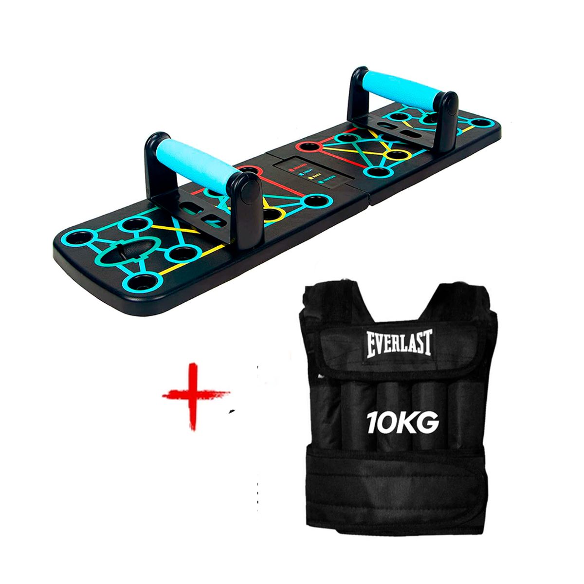 HOLGU - Tablero Para Flexiones 9 en 1 Push Up más Chaleco 10KG