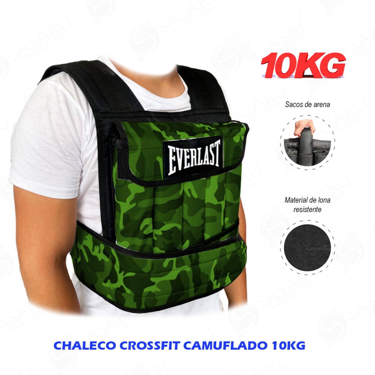 HOLGU - Tablero Para Flexiones 9 en 1 Push Up más Chaleco 10KG
