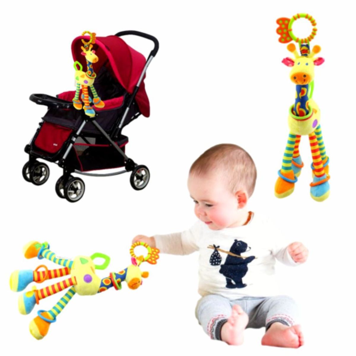 BABY - Jirafita Sensorial con Colgador Un Mundo por Descubrir