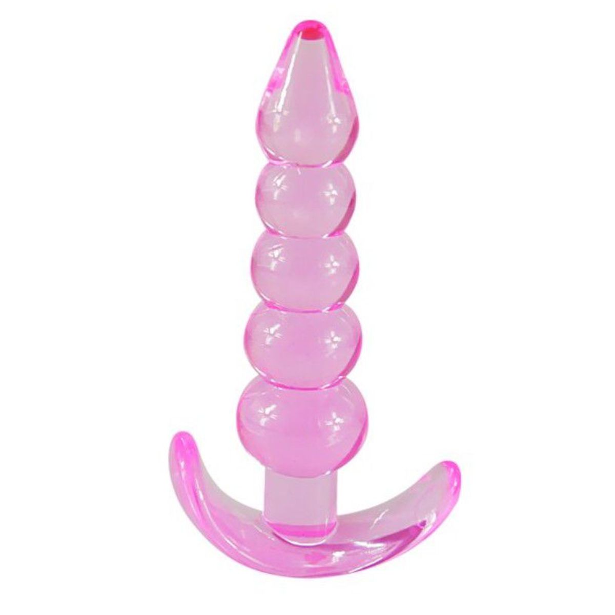 GENERICO - Plug rosado largo de Silicona 12 x 3cm