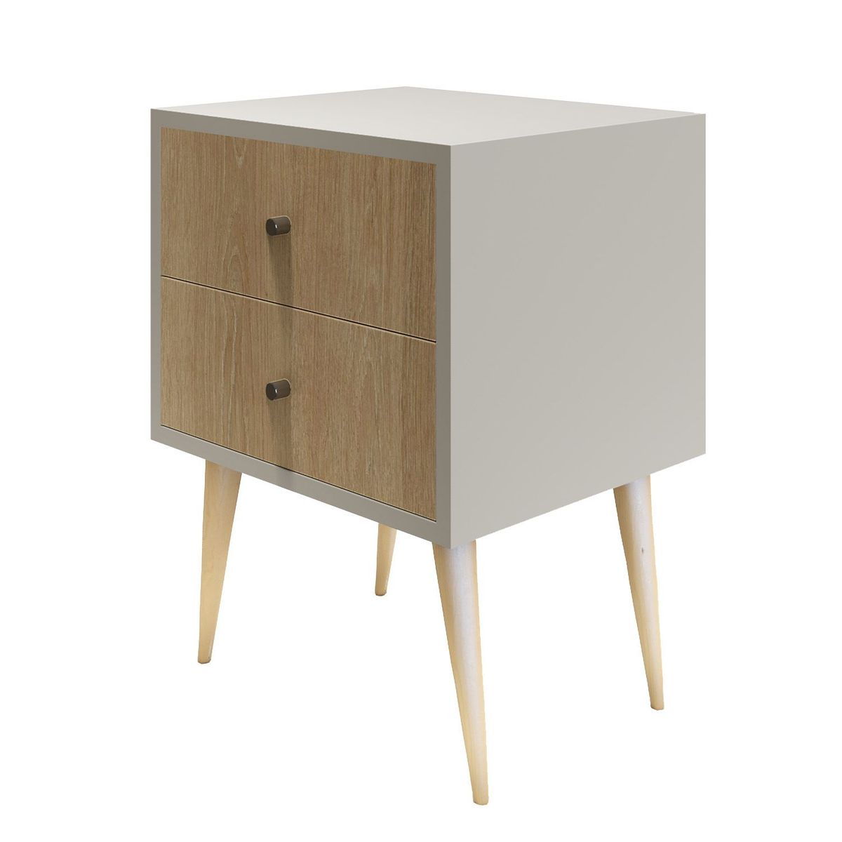 BARAKA HOME - Velador Vintage - Blanco y Damasco