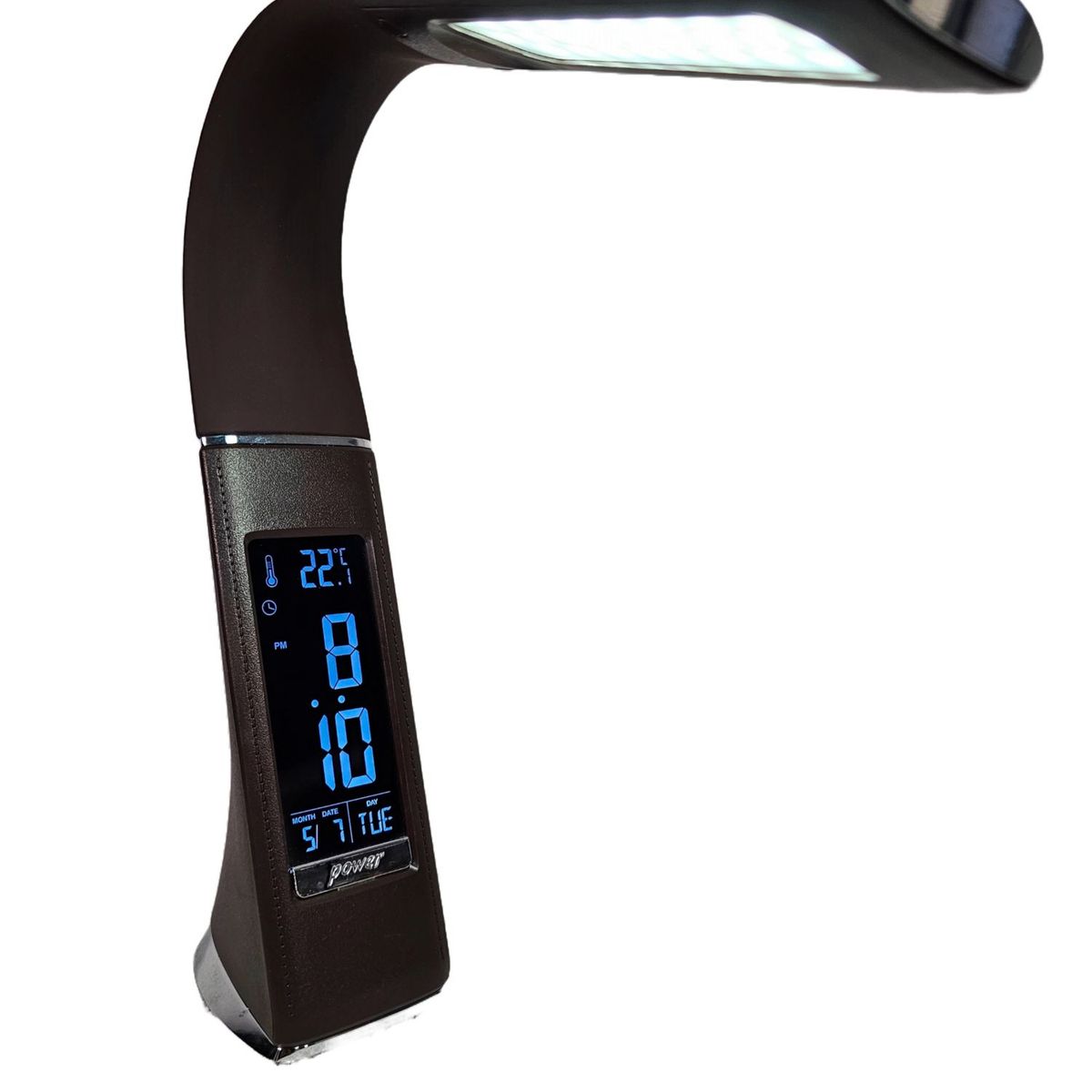 GENERICO - Lámpara Led Acabado En Cuero Con Pantalla