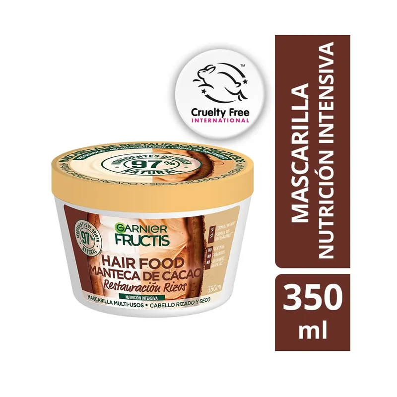GARNIER - Mascarilla Fructis Hair Food Manteca de Cacao