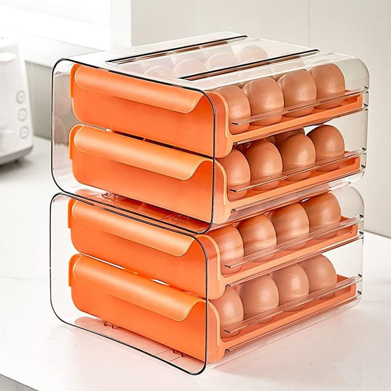 OEM - Organizador De Huevos 2 Niveles 32 Unidades - Porta Huevos