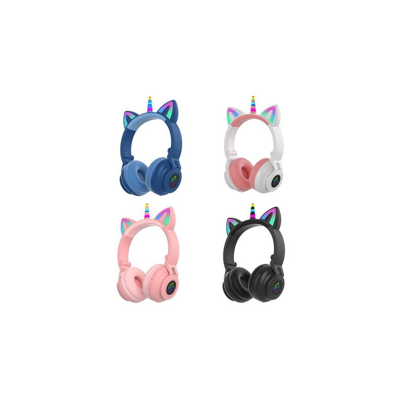 GENERICO - Audifonos de unicornio con Bluetooth