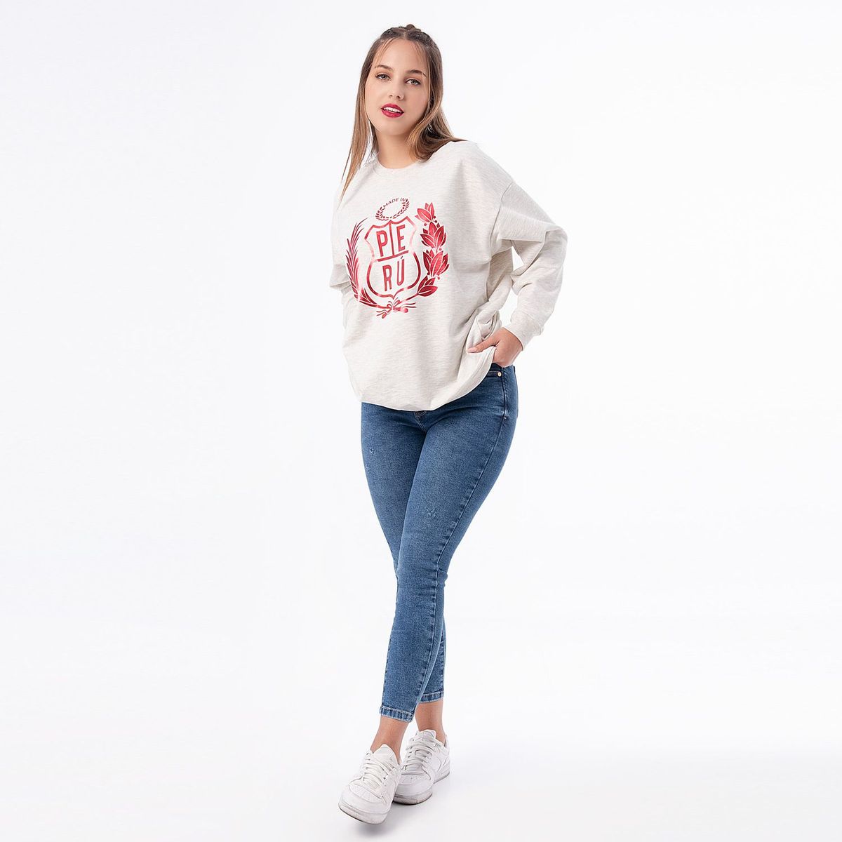 PIONIER - Polera Franela Contigo Peru Mujer