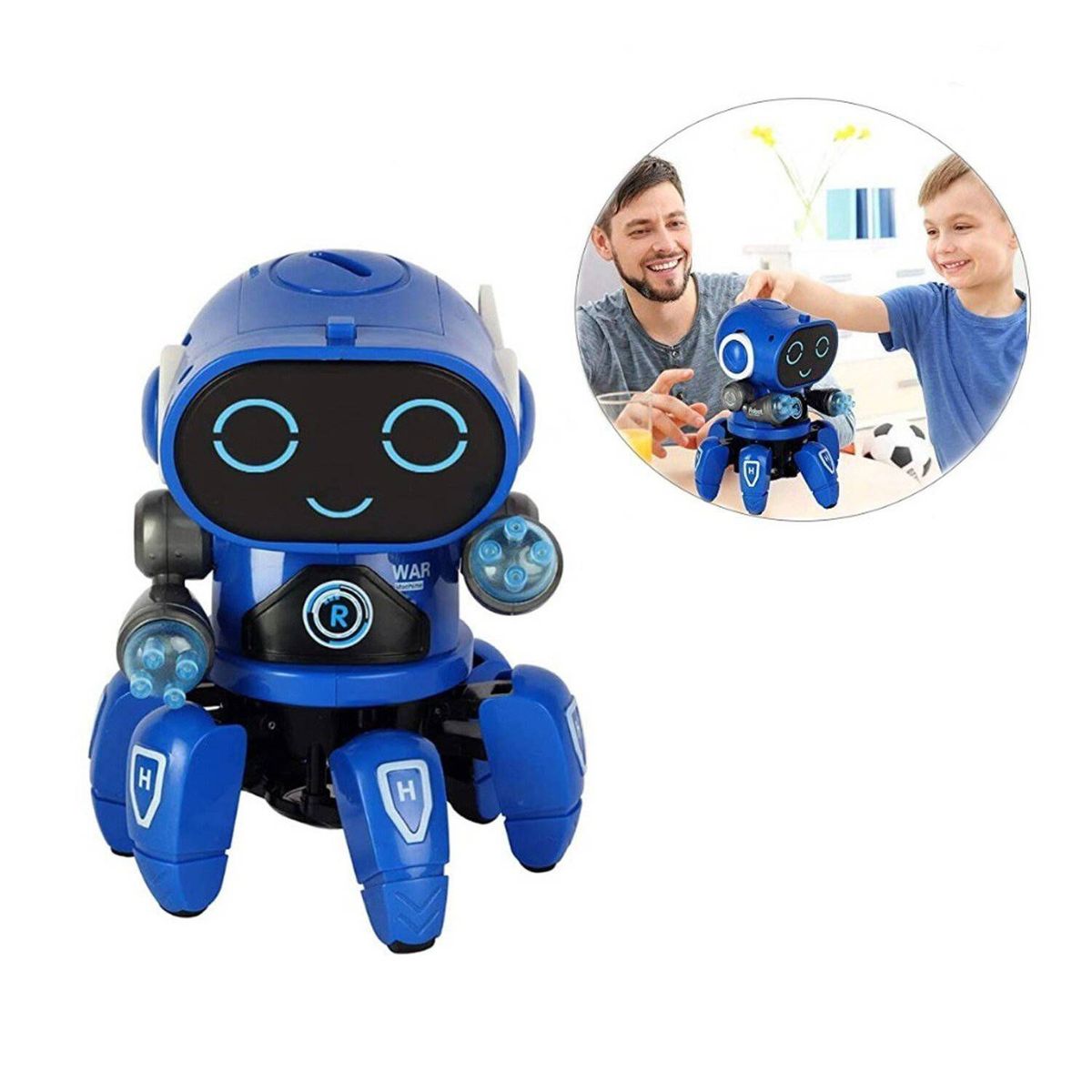 LH ELECTRONIC - Juguete Robot de Baile Pionner con Luces Blanco