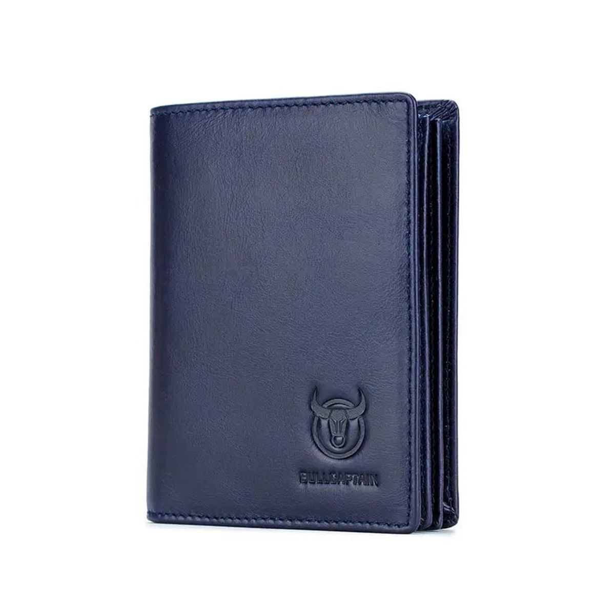 BULLCAPTAIN - BullCaptain - Billetera de Cuero Mate QB-017-BL Azul