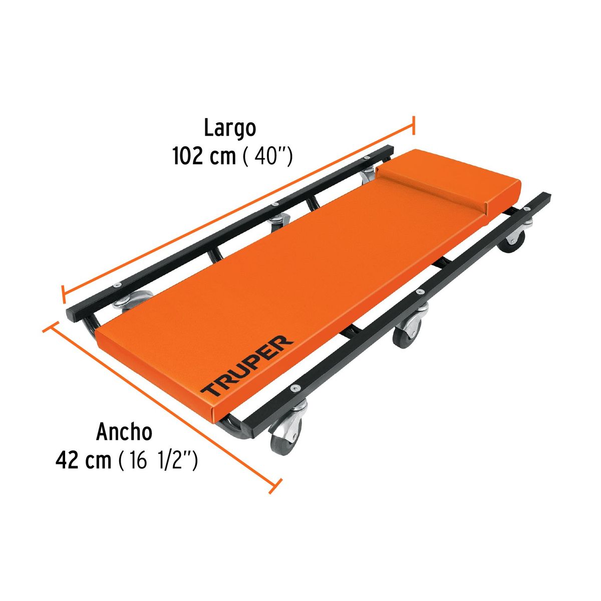 TRUPER - Cama de Acero 40 para mecanico Truper