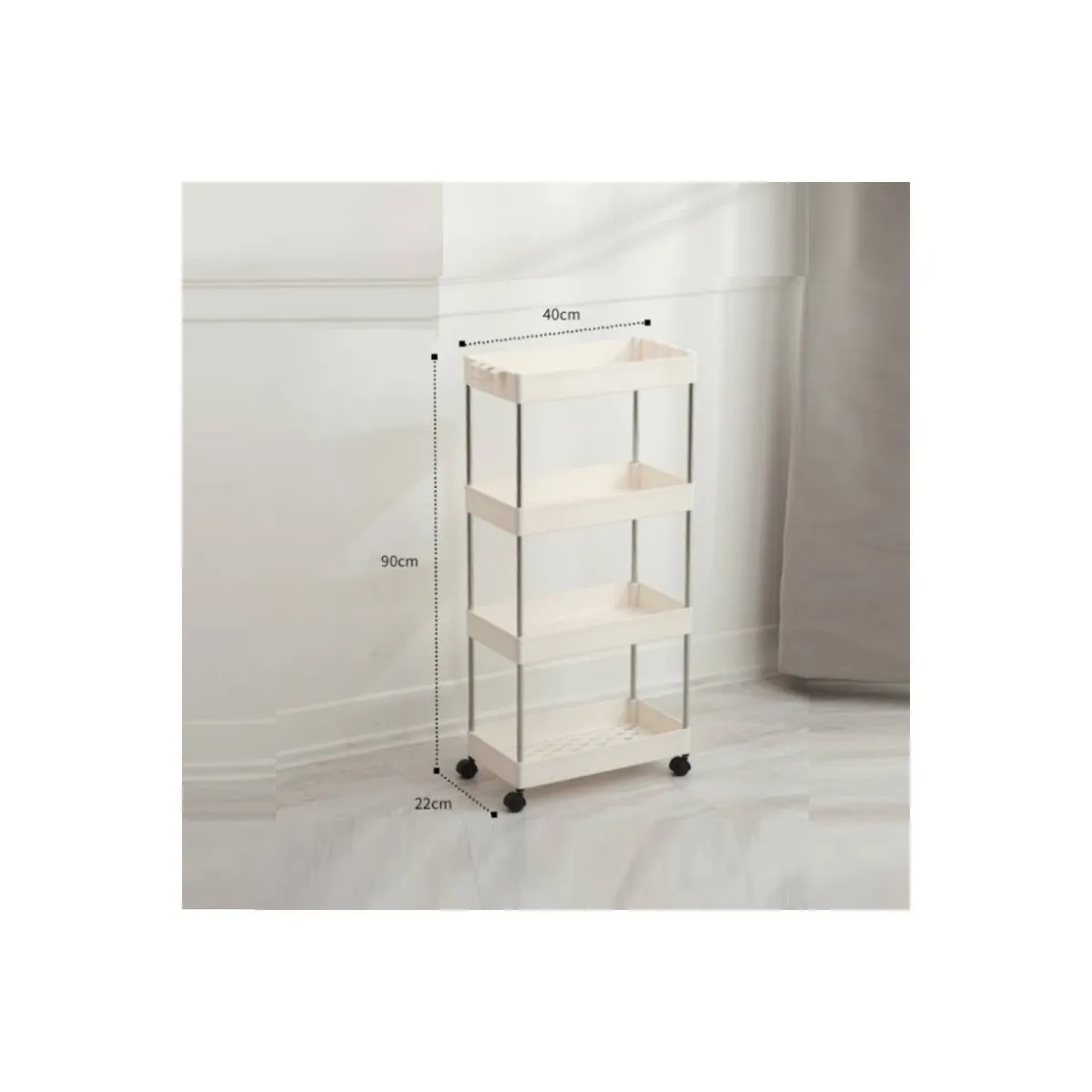 GENERICO - Estante Organizador con Ruedas Almacenamiento Cocina Baño