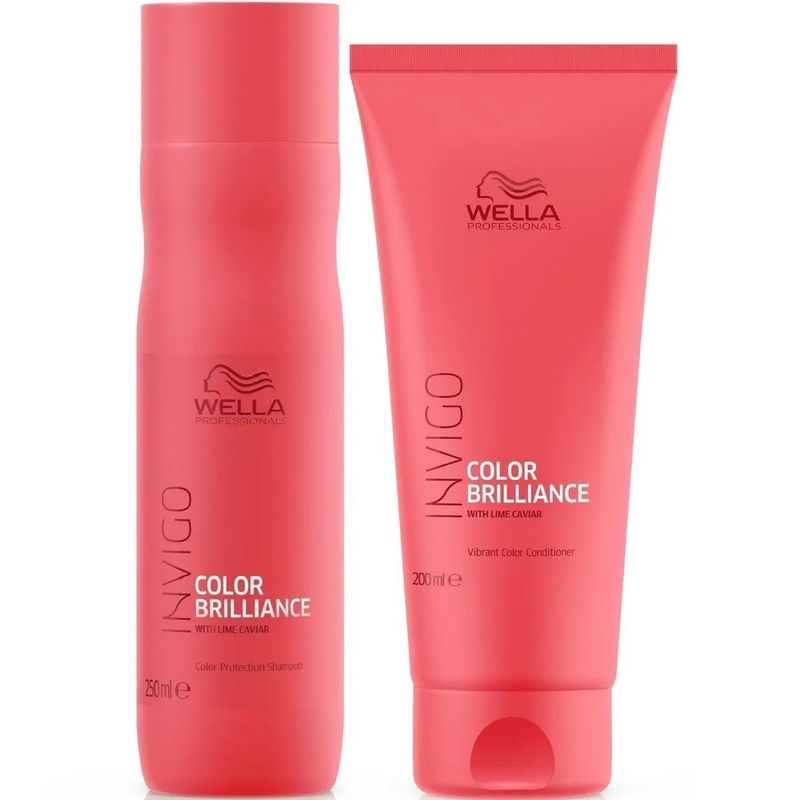 WELLA - Shampoo 250ml Cabello Teñido  Acondicionador Color Brilliance Wella