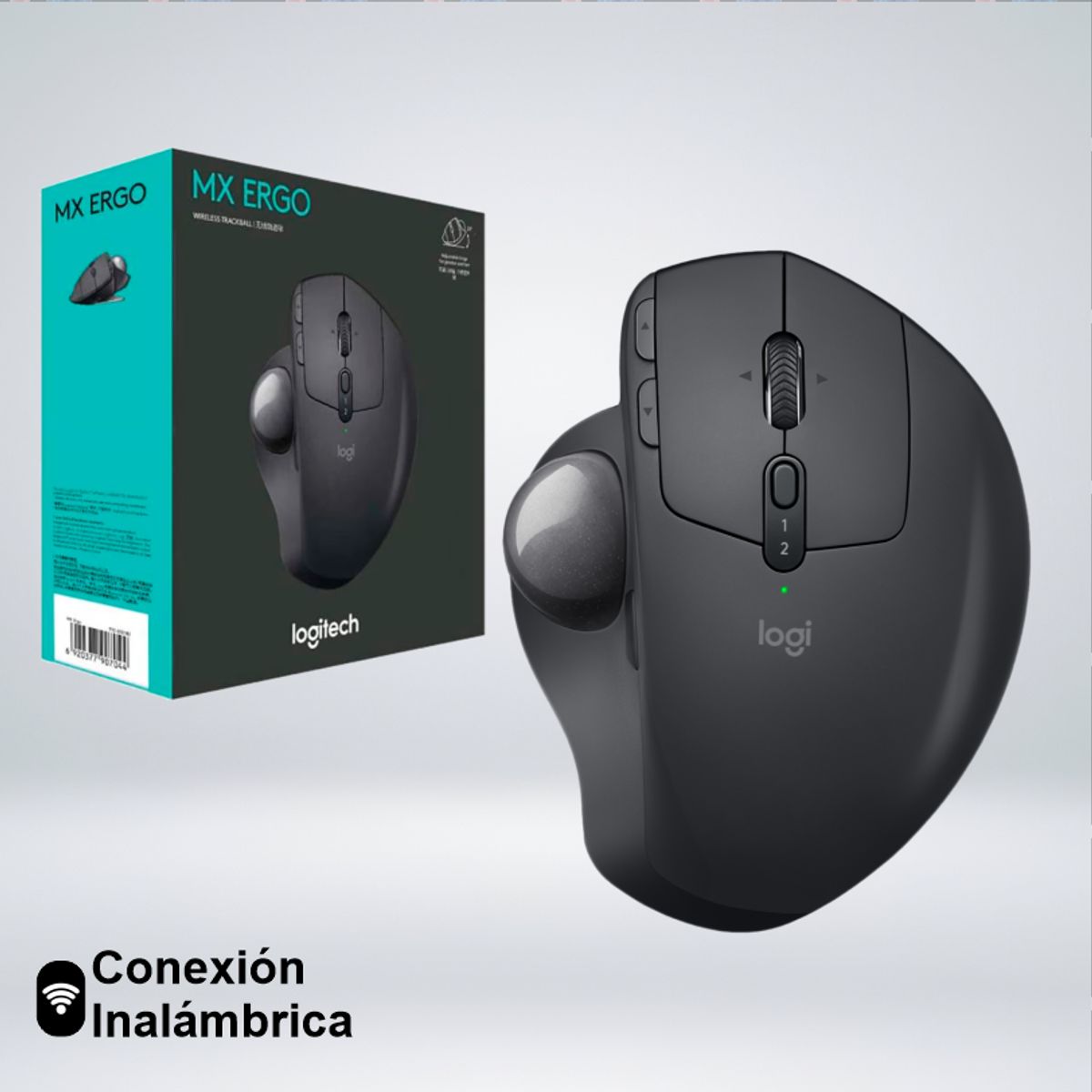 LOGITECH - MOUSE LOGITECH MX ERGO S TRACKBALL WIRELESS 8 BOTONES