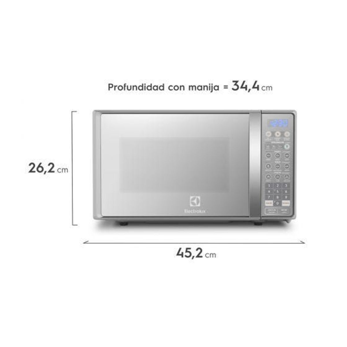 ELECTROLUX - Electrolux Horno Microondas EMDO20S2GSRUG 20L Silver