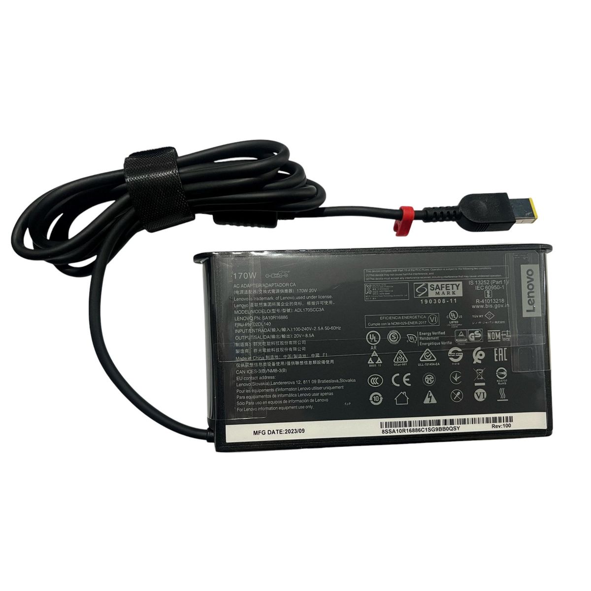 LENOVO - Cargador Lenovo Legion 20v 8.5a  170W USB SLIM