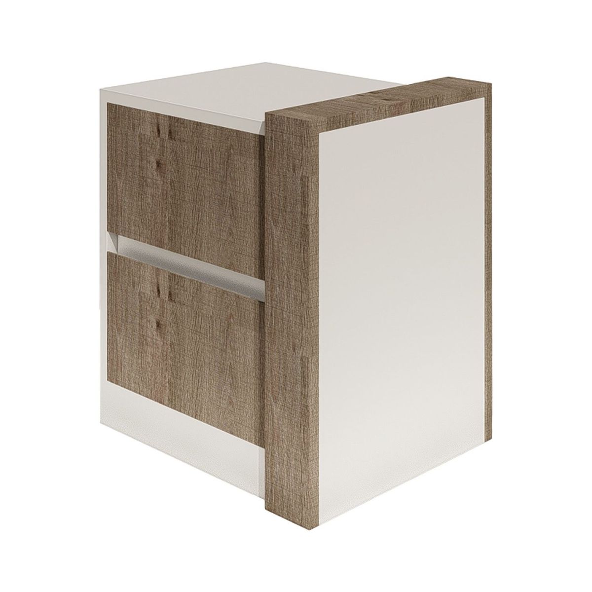 BARAKA HOME - Velador Narva - Blanco y Macchiato