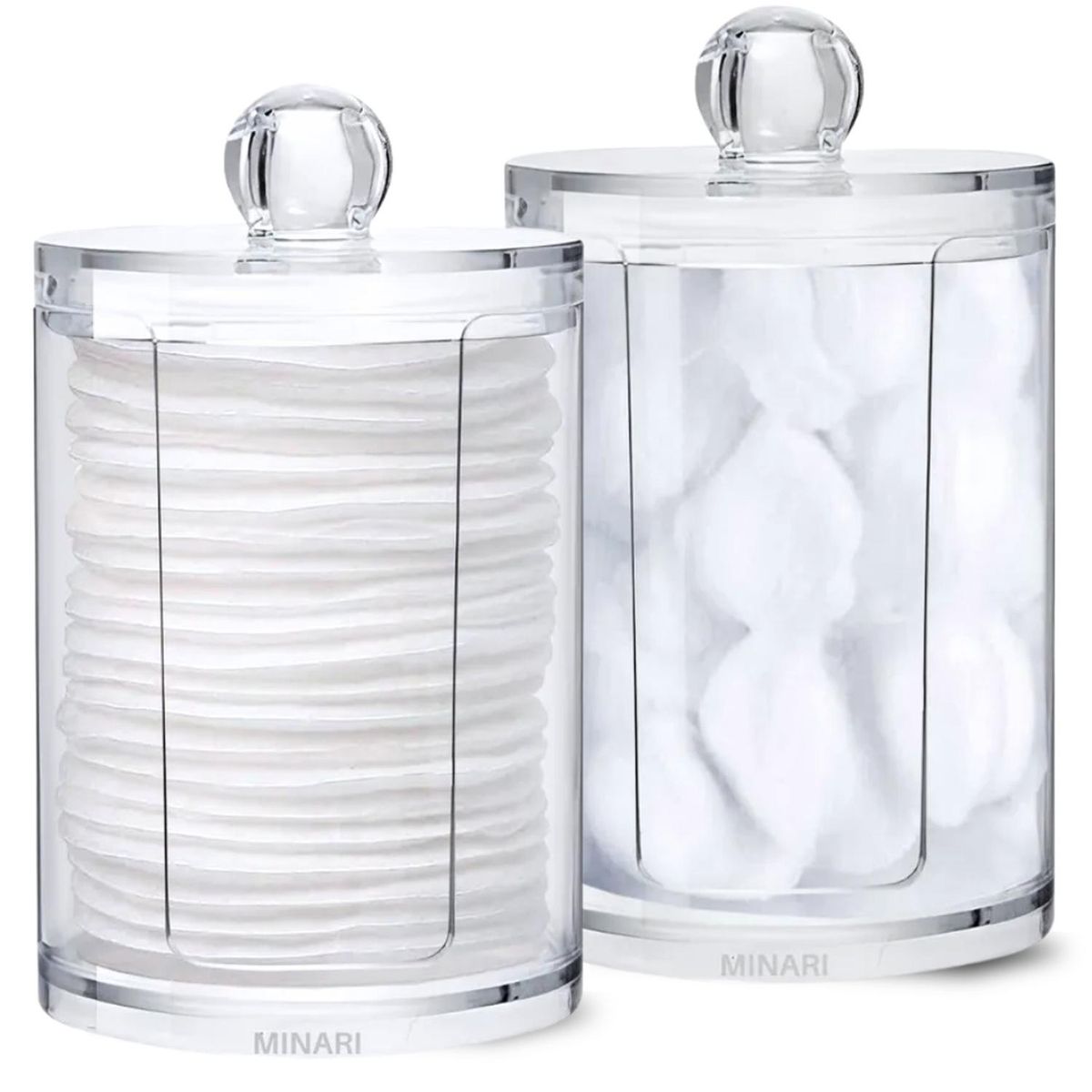 MINARI - Organizador Acrílico Dispensador de Discos Algodón A160 x 1UND