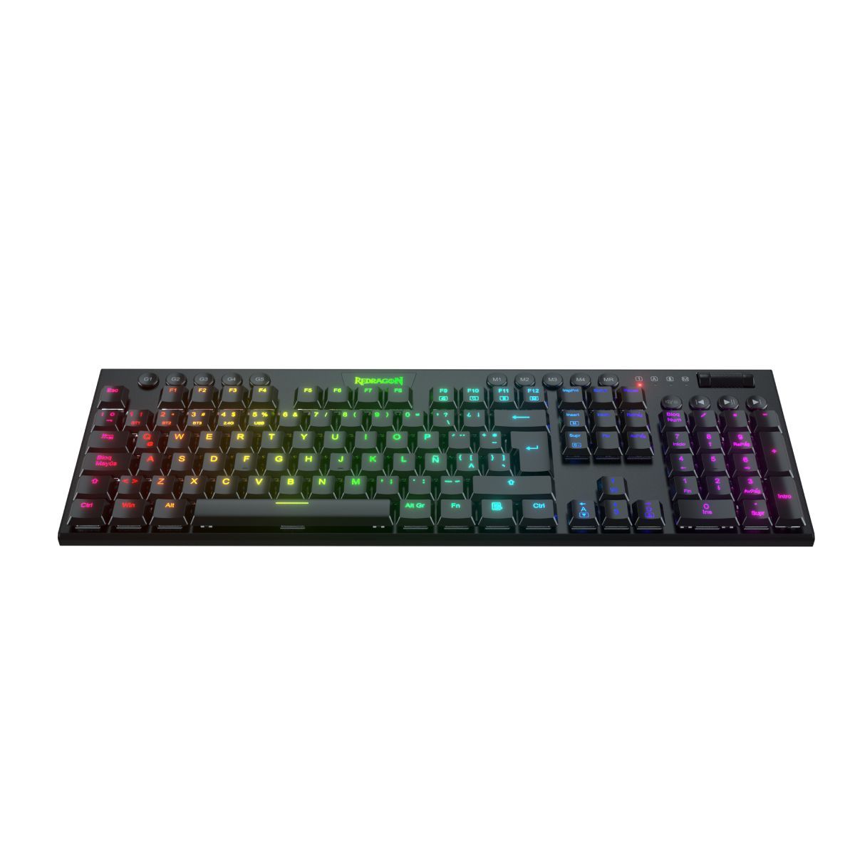 REDRAGON - Teclado Mecánico Gamer Redragon HORUS FS K618-RGB-SP Wireless