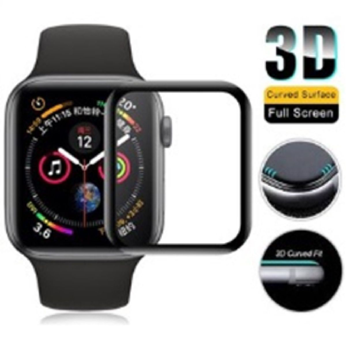 OTTOWARE - VIDRIO FULL GLUE 38MM40MM 41MM42MM 44MM 45MM