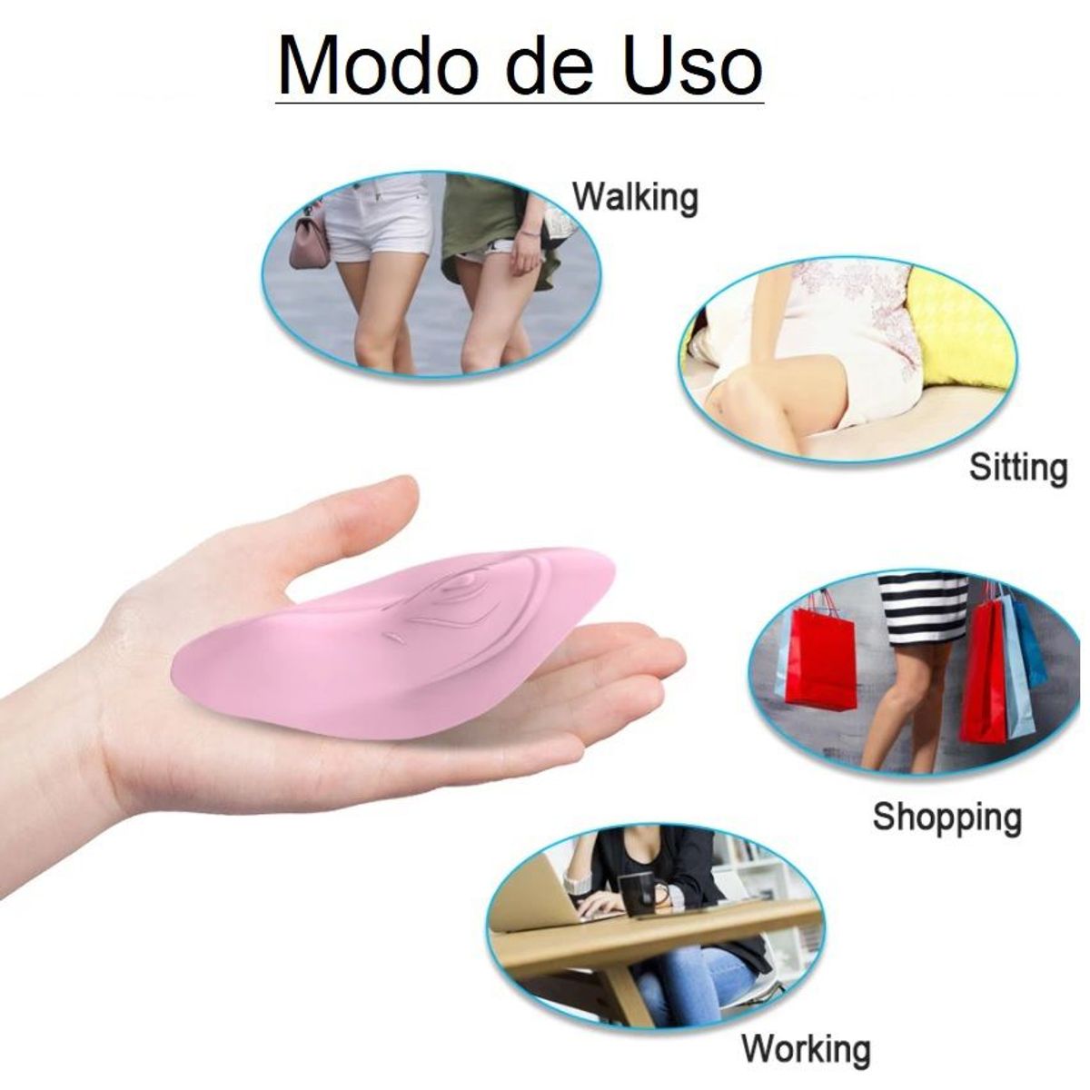 GENERICO - Vibrado rosado con control remoto de 10 velocidades