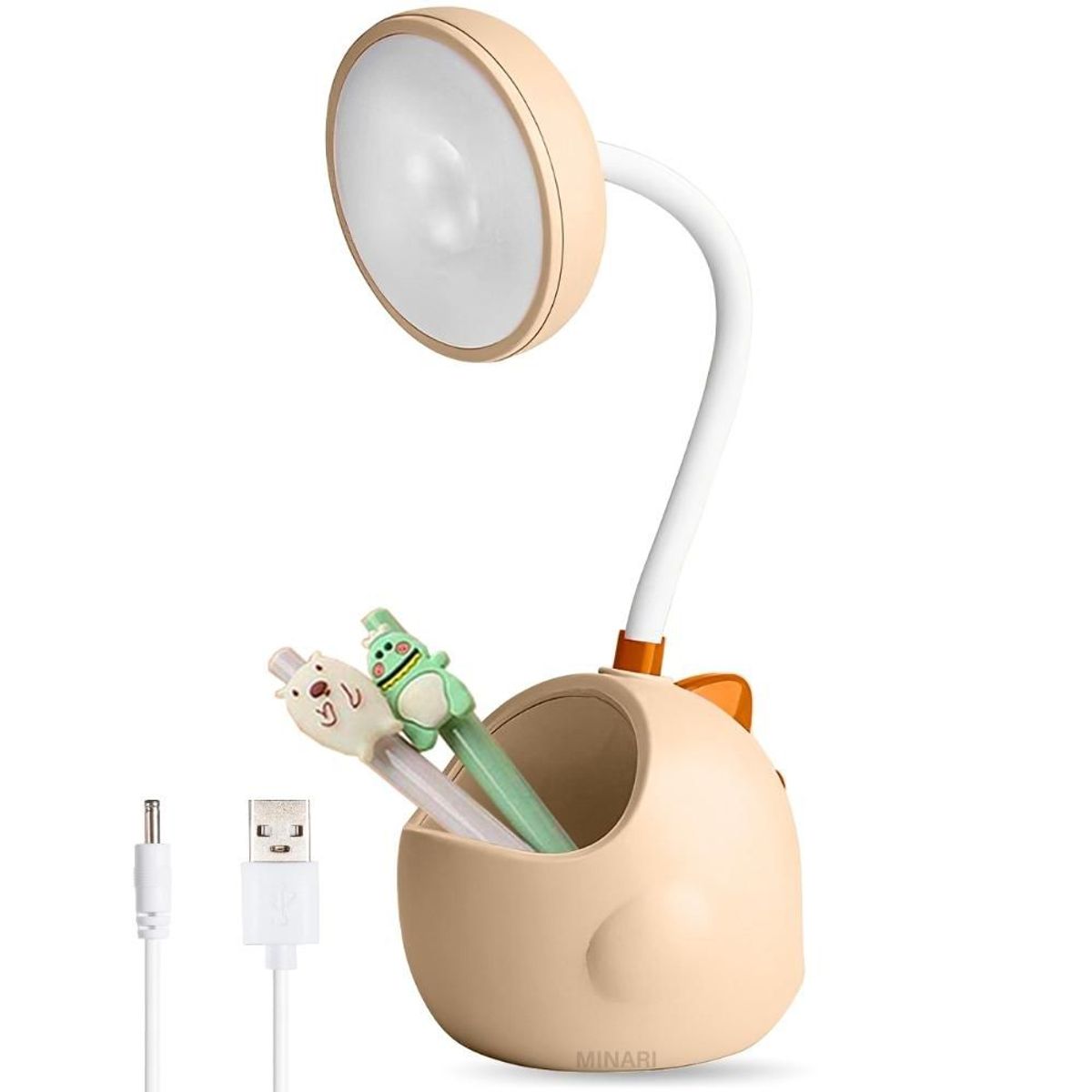 MINARI - Lámpara LED Dinosaurio Organizador Porta Lapiceros Escritorio NJ D152