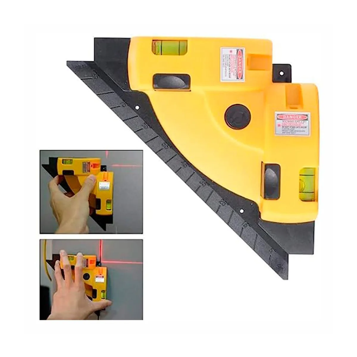 GENERICO - Nivel Láser 90° Horizontal Vertical Herramienta Escuadra - H-LASER-ES