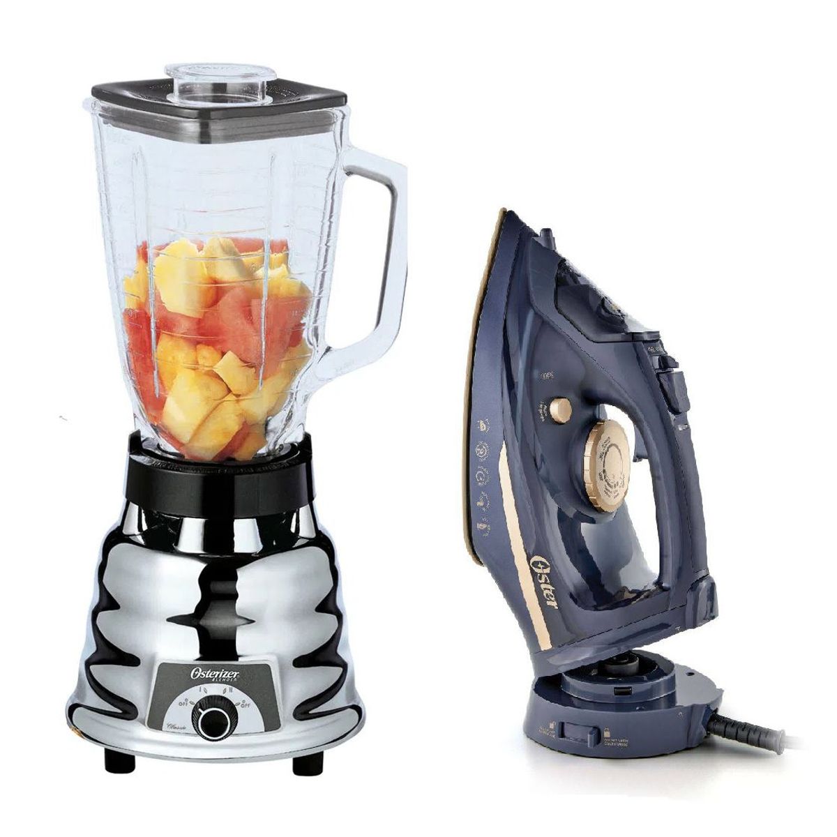 OSTER - Combo Licuadora Oster de 2 Velocidades y Plancha de vapor 2 en 1