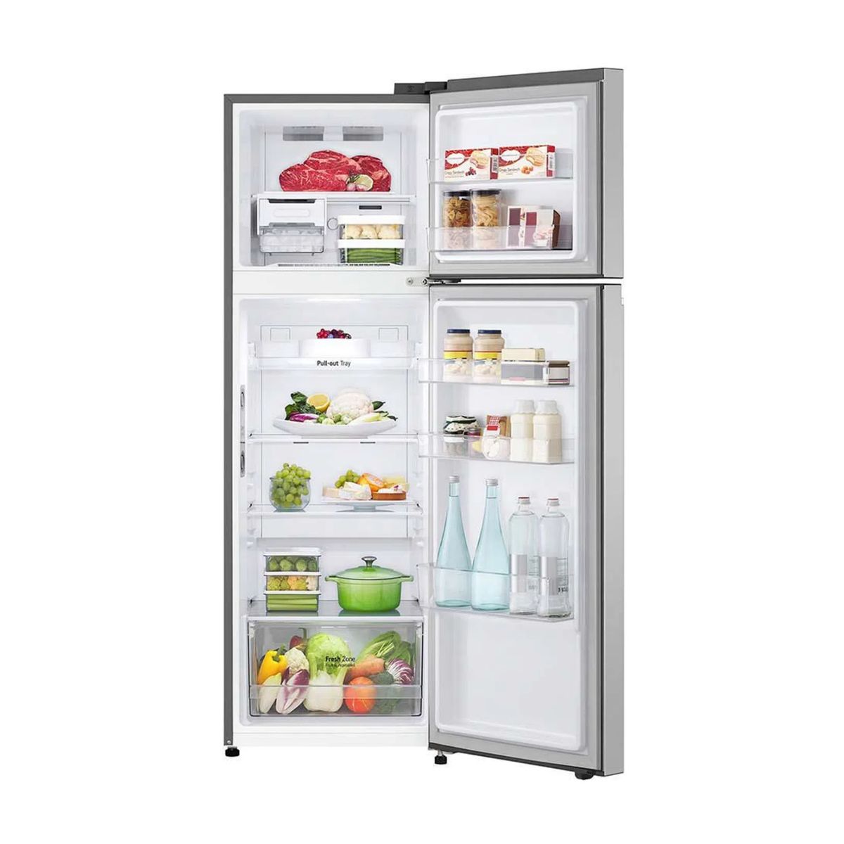 LG - Refrigeradora LG 264 LT No frost VT26BPY Plata