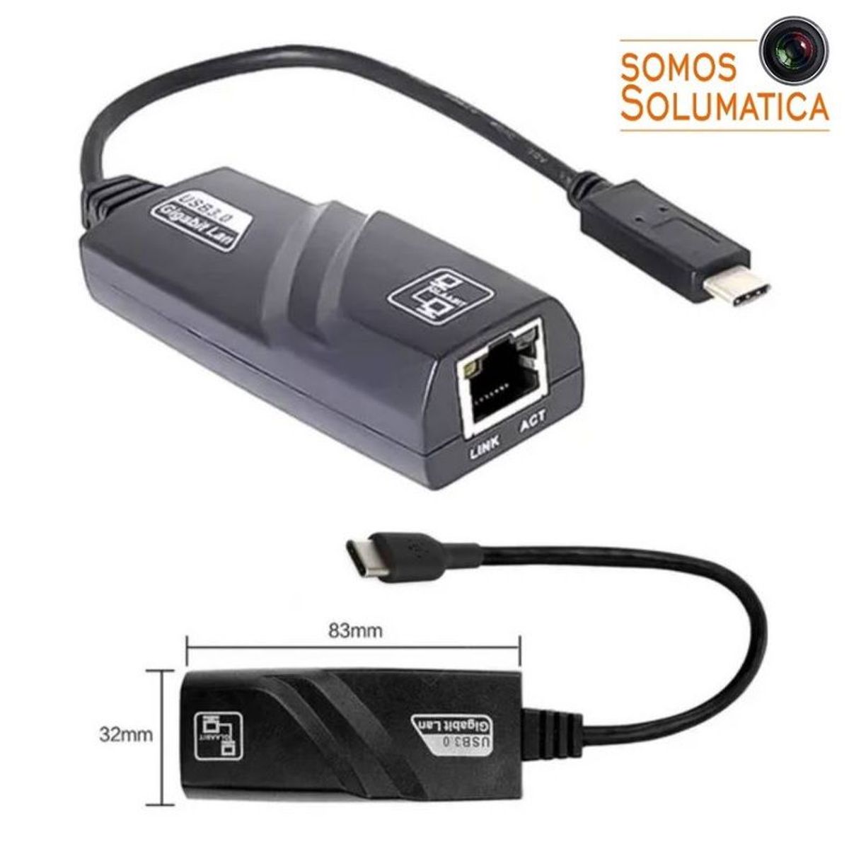SEISA - Adaptador De Red - Tipo C A Rj45 Lan Ethernet - 101001000gbs
