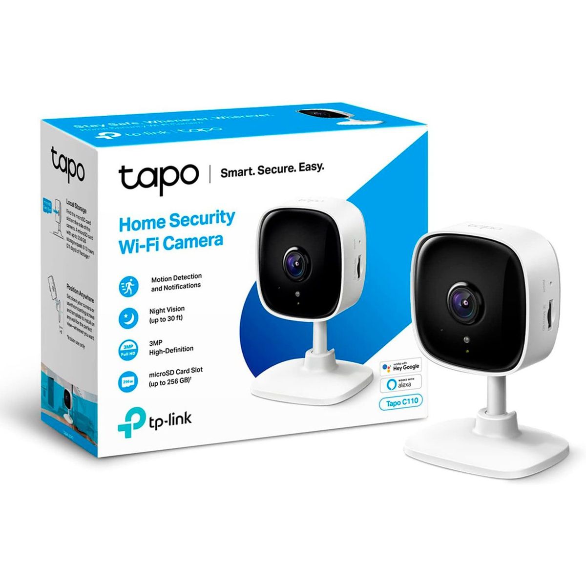 TP LINK - Cámara de Seguridad Wi-Fi Tapo C110 3MP Interior