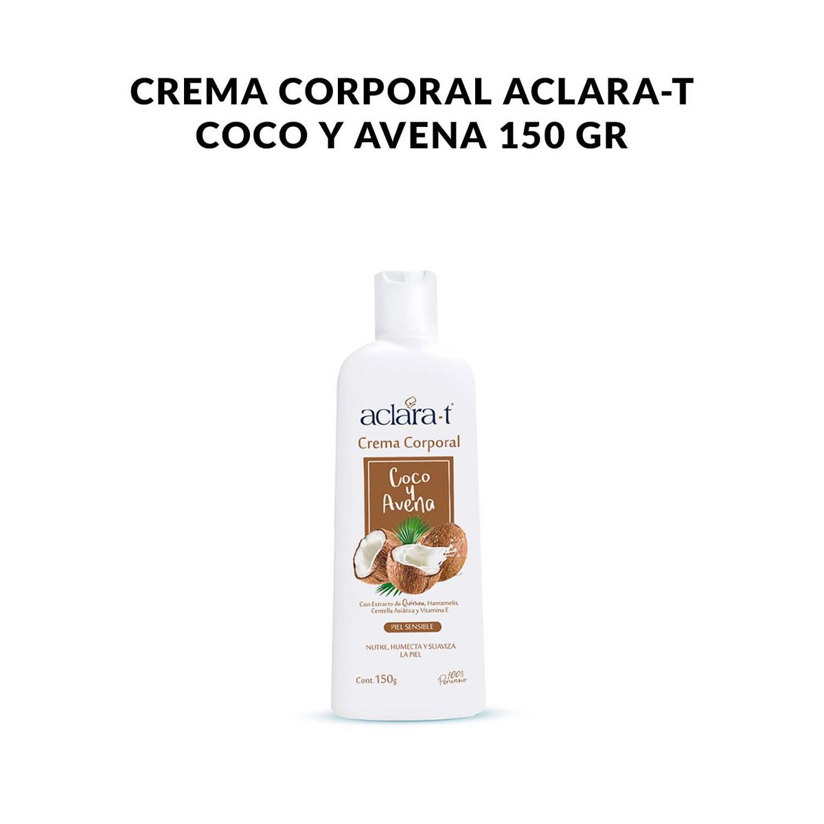 GENERICO - Crema Corporal Aclara-T Coco y Avena 150gr