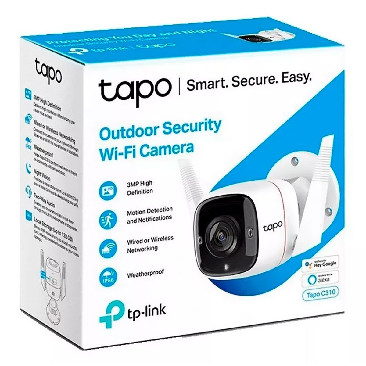 TP LINK - Cámara de Seguridad Wi-Fi Exterior Tapo C310 3MP Exterior
