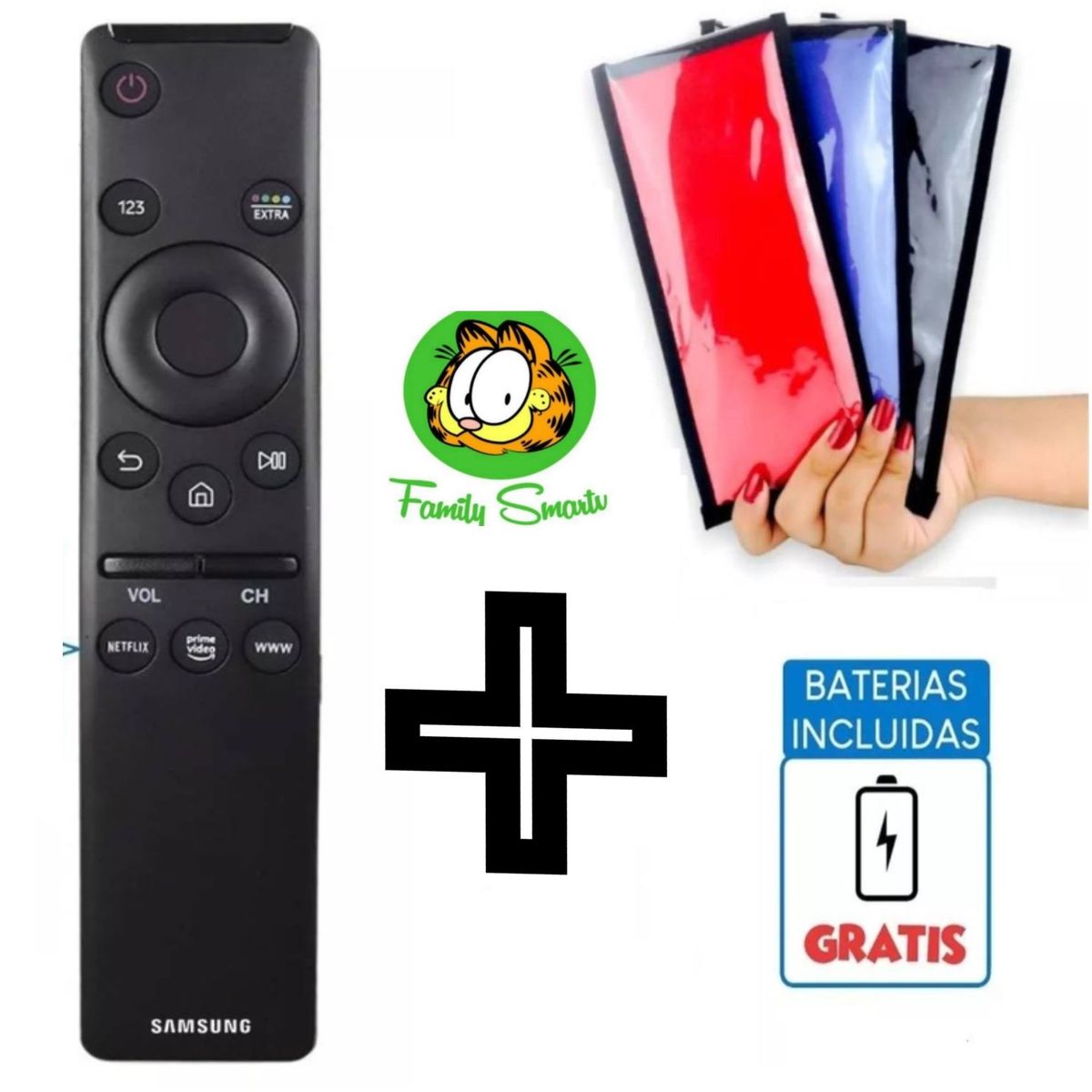 UNIVERSAL - Control Remoto Para Samsung Smart Tv 4k Uhd  Funda