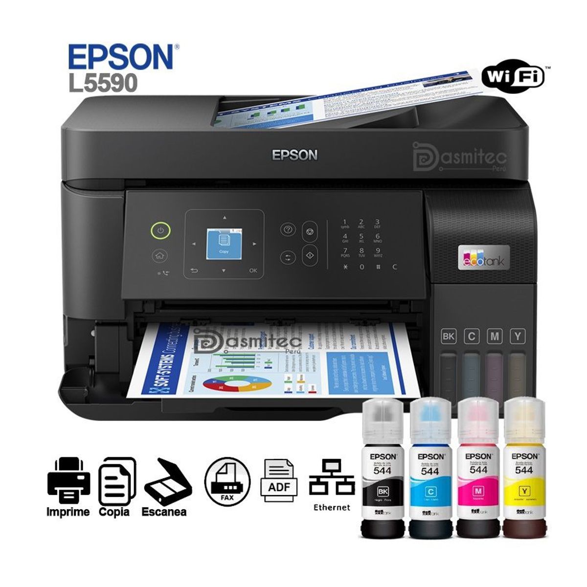 EPSON - IMPRESORA EPSON ECOTANK L5590 MULTIFUNCIONAL