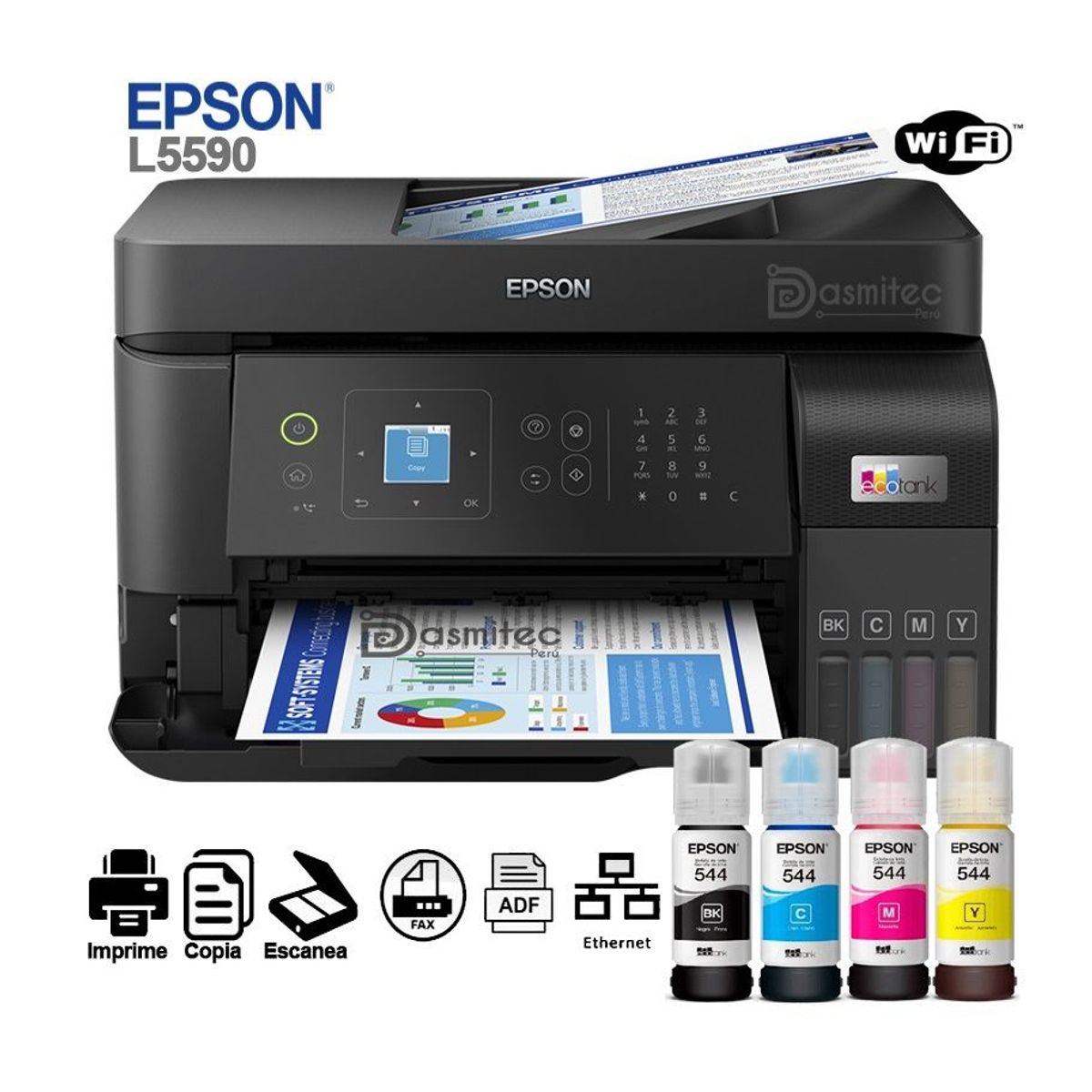 EPSON - IMPRESORA EPSON ECOTANK L5590 MULTIFUNCIONAL