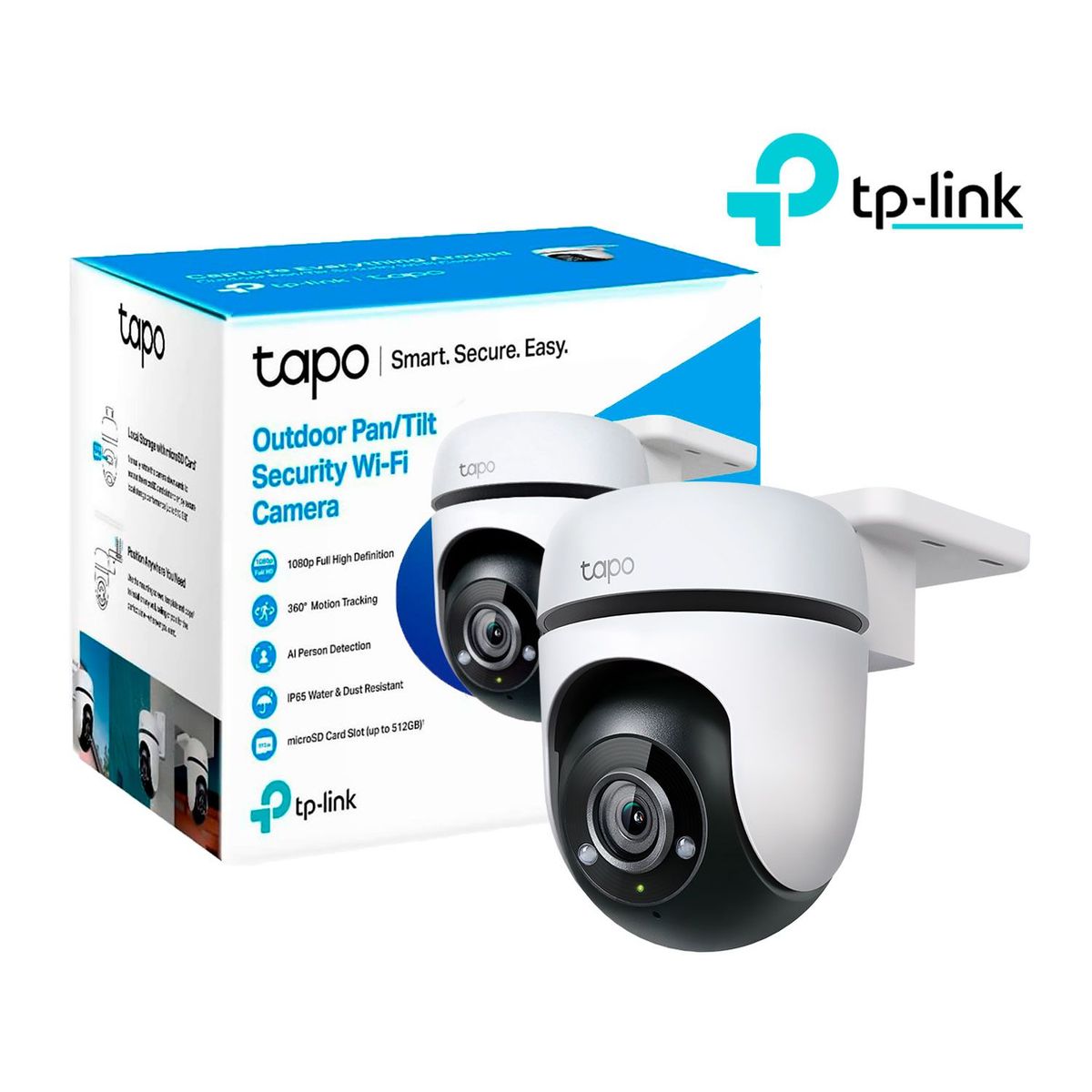 TP LINK - Cámara de Seguridad Wi-Fi Exterior Tapo C500 360° 1080P FHD