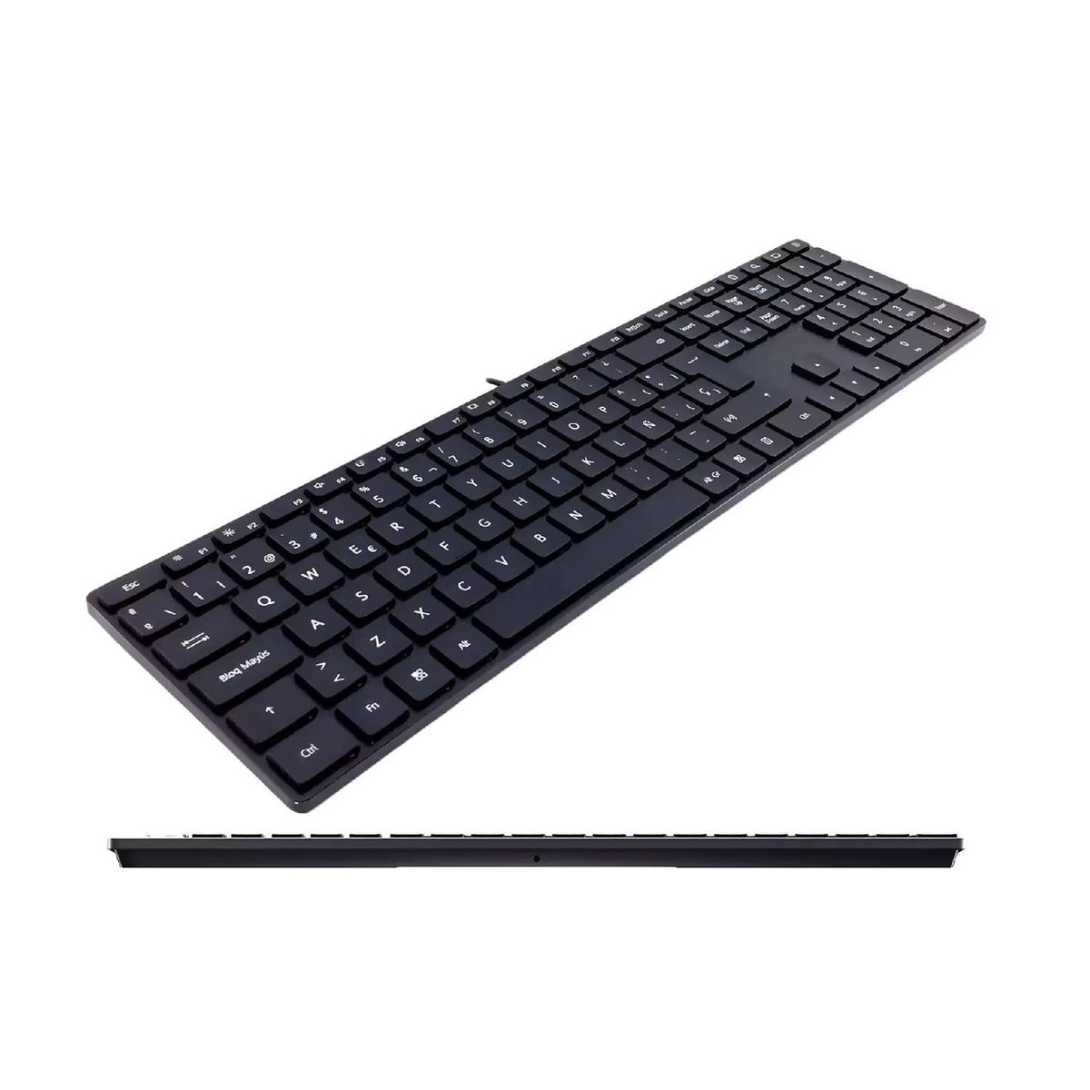 HUAWEI - Teclado Huawei CD32 Slim base aluminio Español lector de huella USB