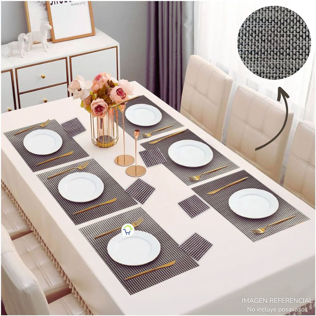INSPIRA MARKET - Individuales x6 para mesa diseños unicos