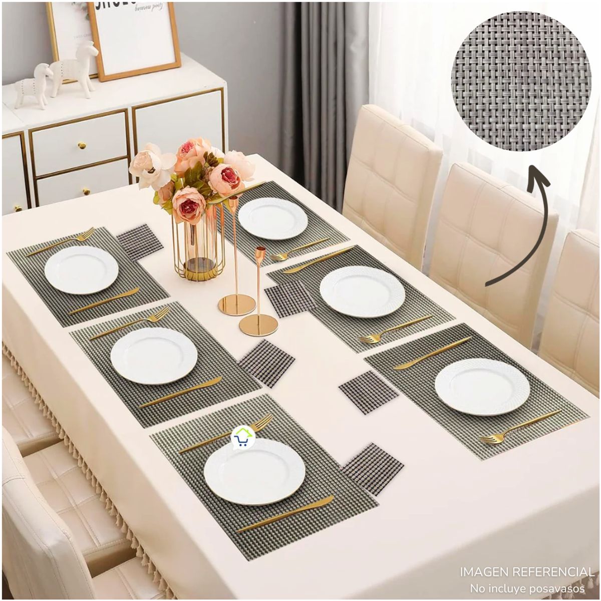 INSPIRA MARKET - Individuales x6 para mesa diseños unicos