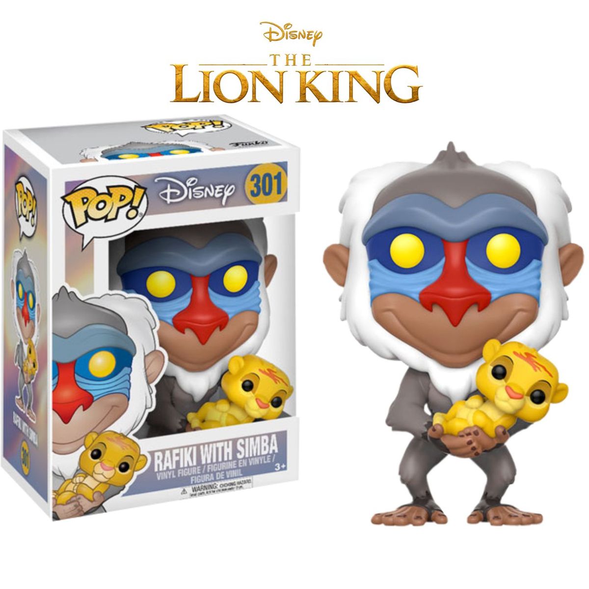 FUNKO - Funko Pop Rafiki with Simba - Disney The Lion King Rey León