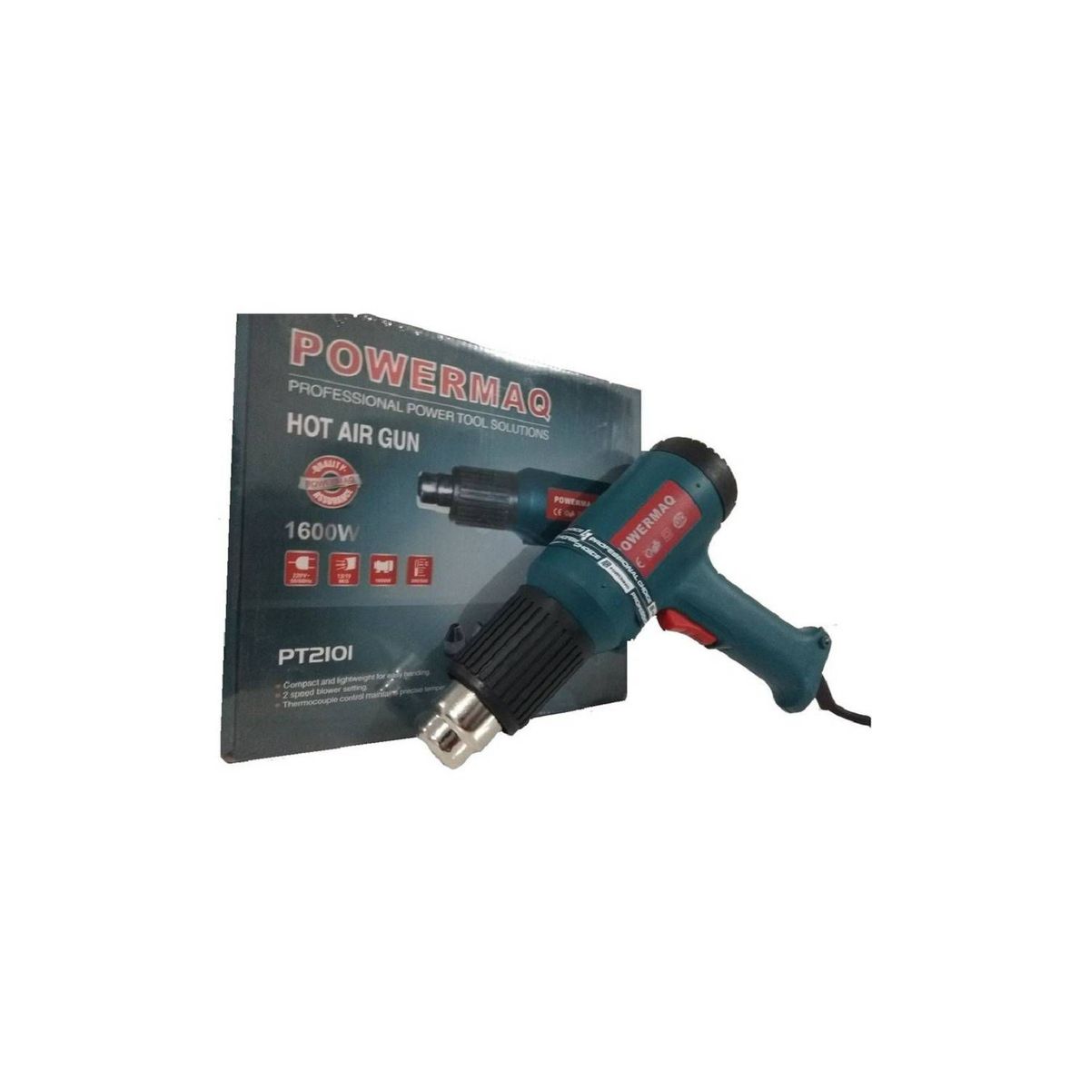 POWERMAQ - Pistola de Calor y Aire Caliente Powermaq