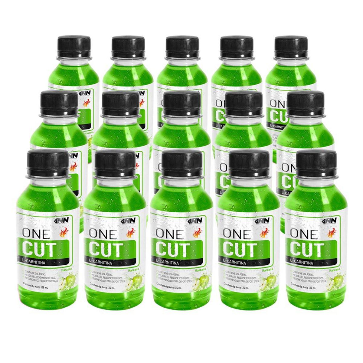 INN INNOVATE NUTRITION - Fat Burn INN One cut pack 15 Botellas Manzana