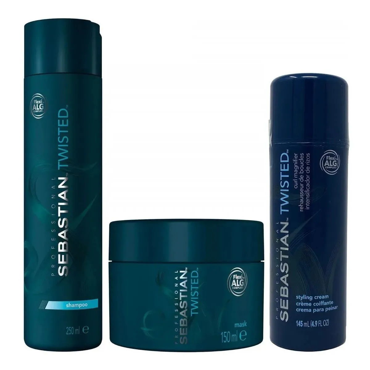 SEBASTIAN - Shampoo para Rizos 250ml + Mascarilla + Crema Sebastian Twisted