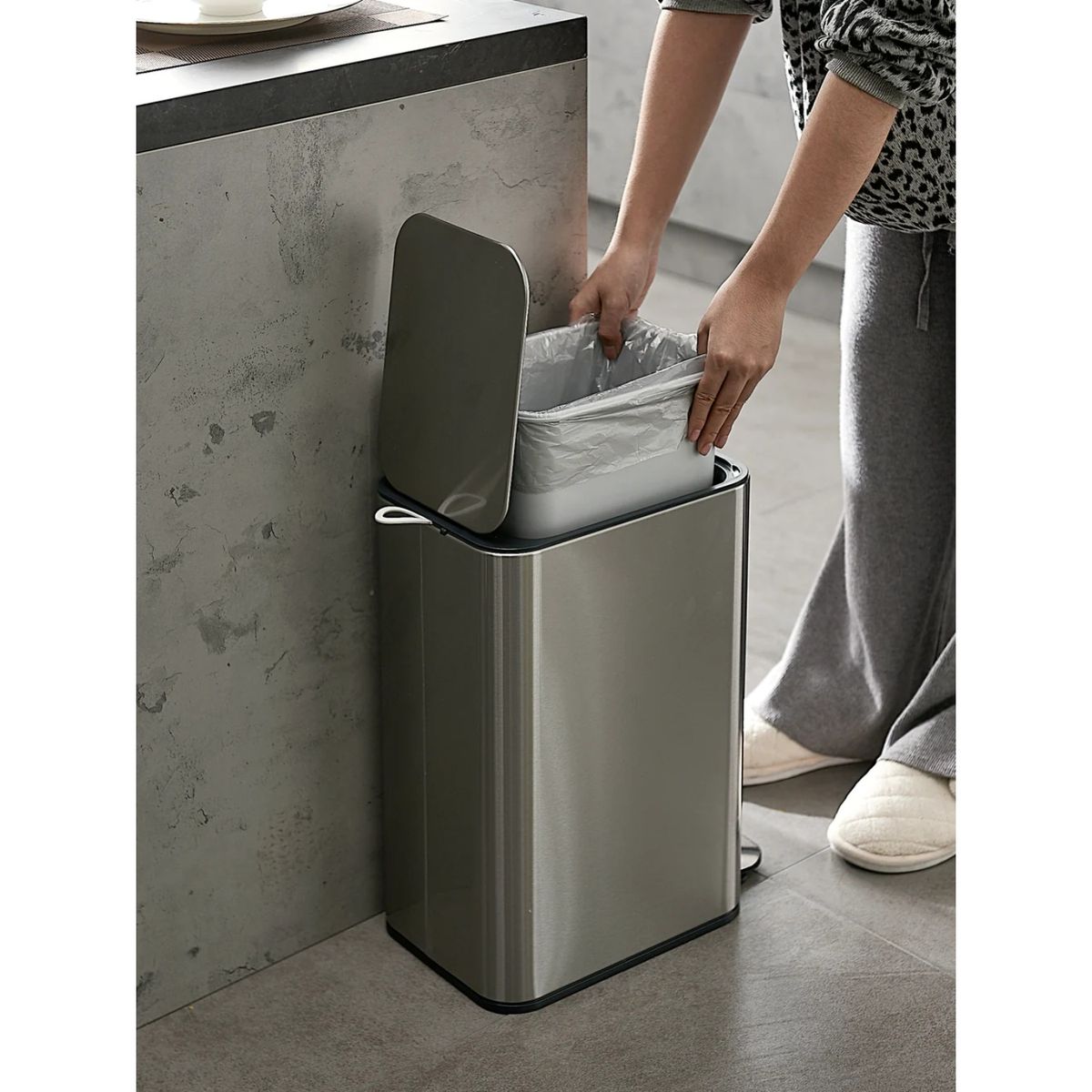 KOTIINI - Basurero pedal acero Kotiini 9L