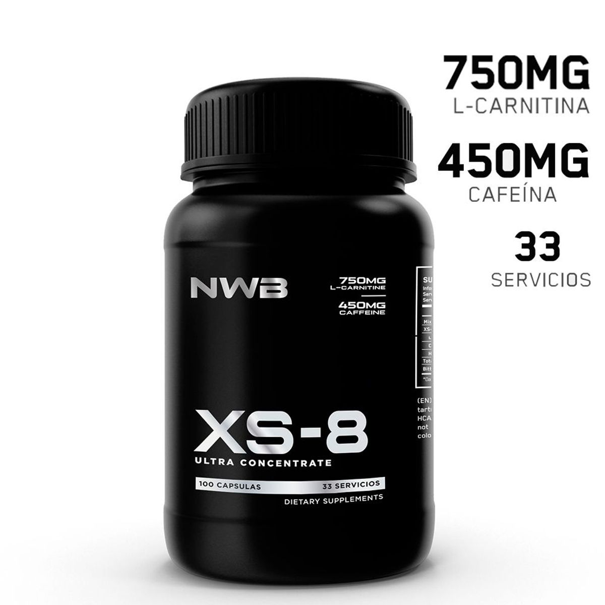 NWB - Quemador de Grasa NWB XS-8 Ultra Concentrate 99 Capsulas