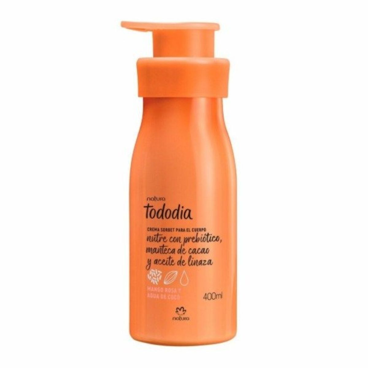 NATURA - Tododia Crema Hidratante Corporal Mango Rosa y Agua de Coco 400 ml
