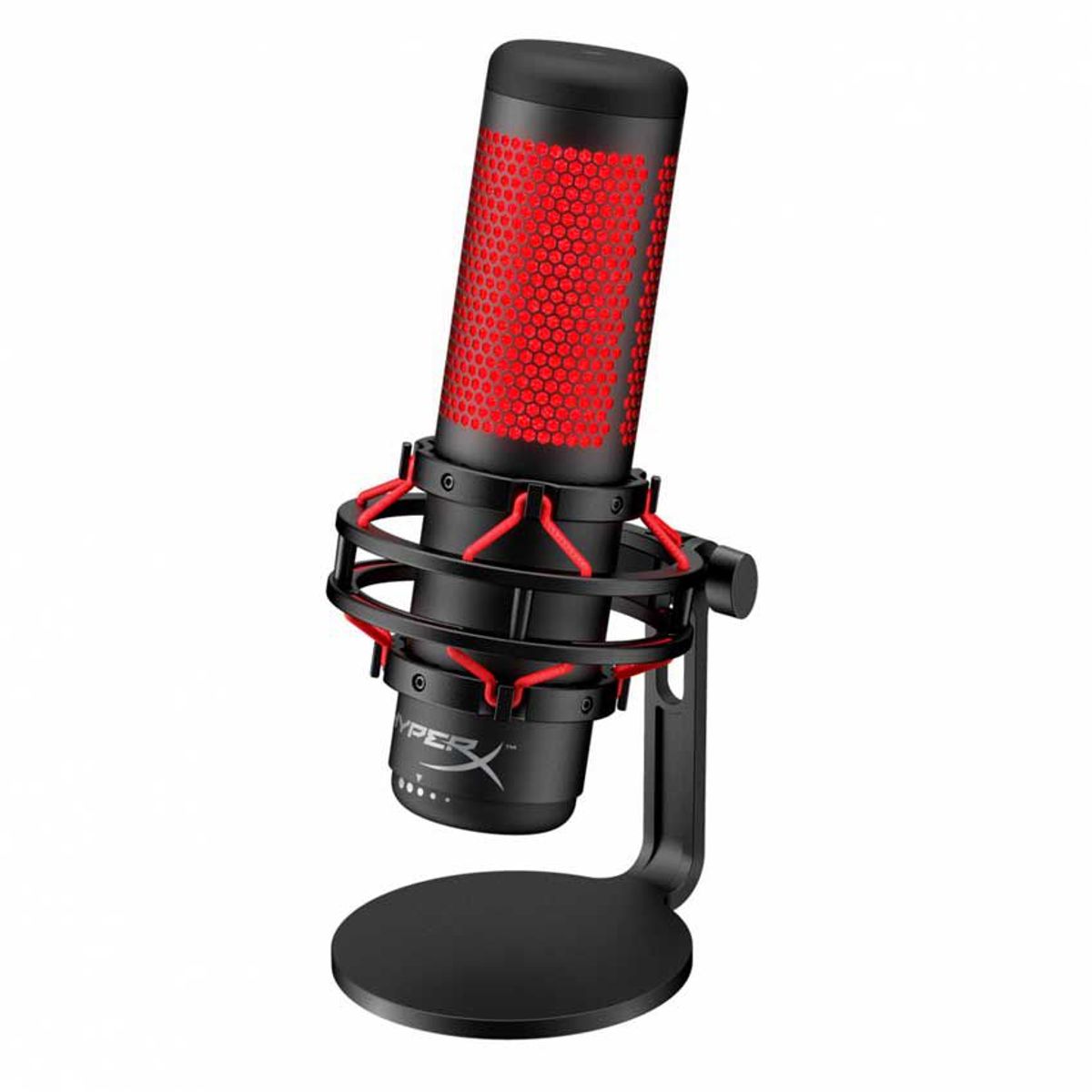 HYPERX - HyperX Micrófono QuadCast Alámbrico NegroRojo