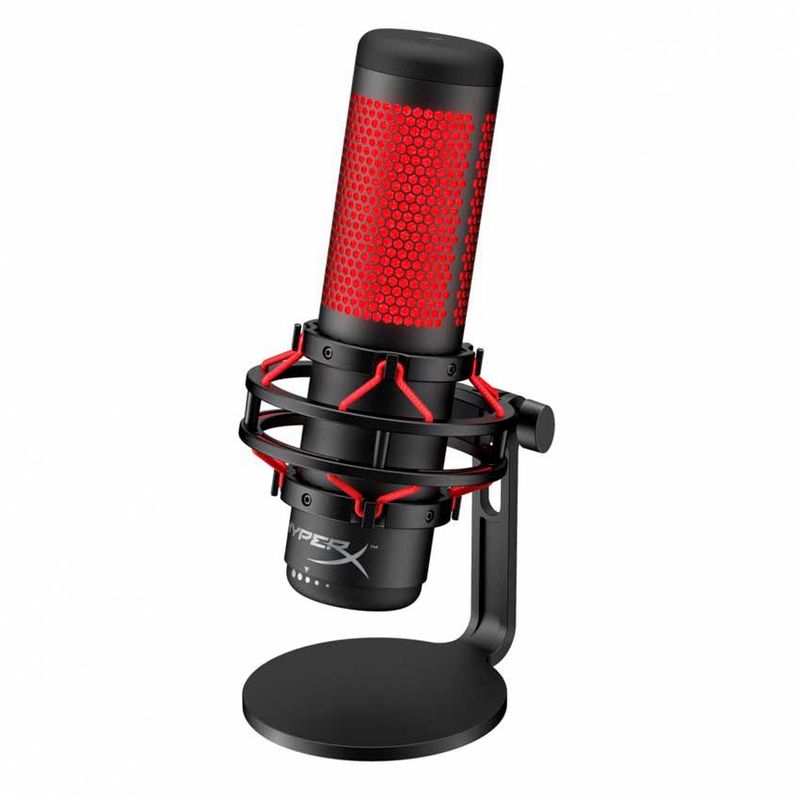 HYPERX - HyperX Micrófono QuadCast Alámbrico NegroRojo