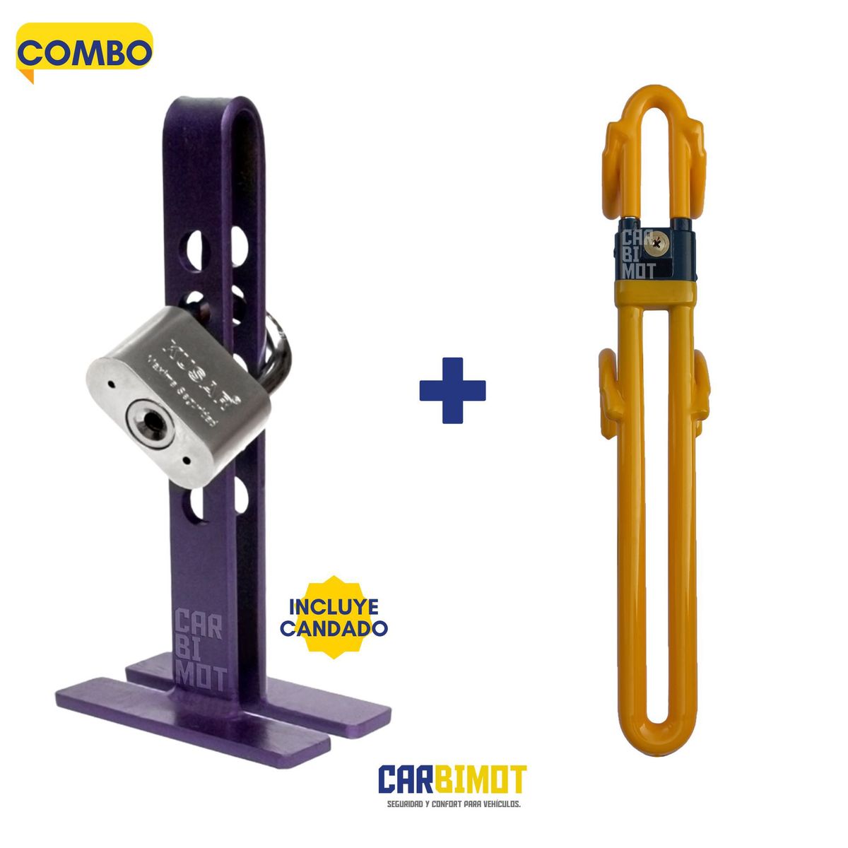 GENERICO - SEGURO BLOQUEO TRABA PEDAL VOLANTE TIMON PARA AUTO VEHICULOS